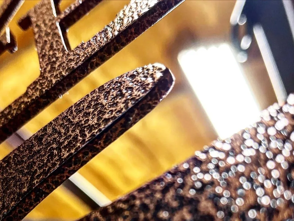 Powder-coated metalwork by Schluter's Metal Art